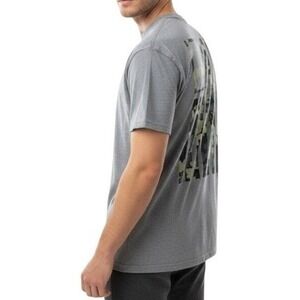 Kuiu T Shirt Short Sleeve Gray Camo American Flag Graphic Men's Size X Large